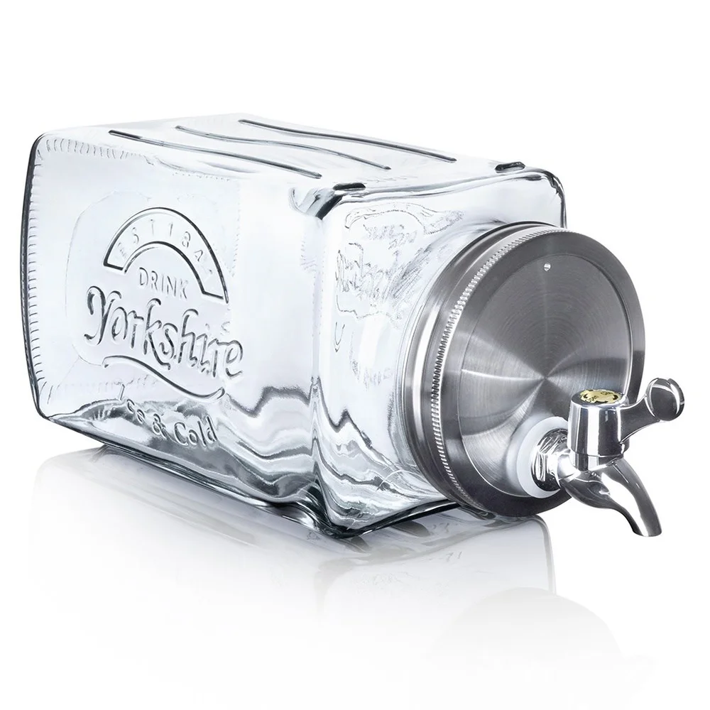 Drinkpot Met Glazen Kranen Voor Koelkast 3.5l