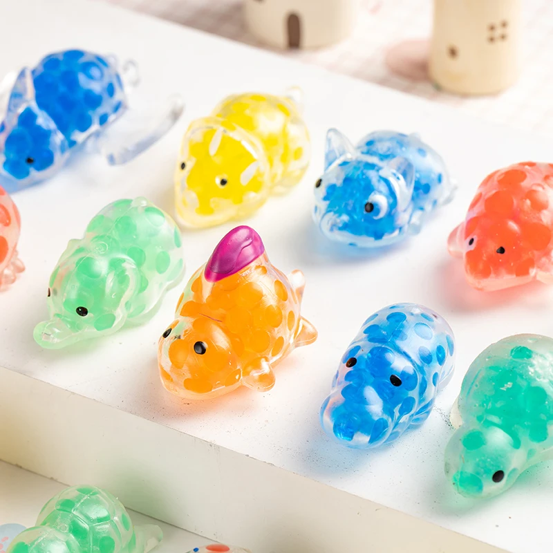 5/10/15/20PCS Mini Squishy Stress Balls Fidget Toys Dinosour Sea Animals Squeeze Ball Toys to Relax Party Favors Birthday Gifts