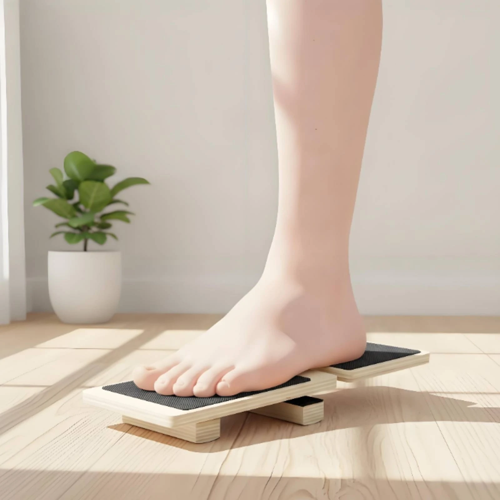 Hinged Foot Stretch Board Angled Calf Stretch Board Calf Stretcher for Dancers, Home Gym, Rehabilitation