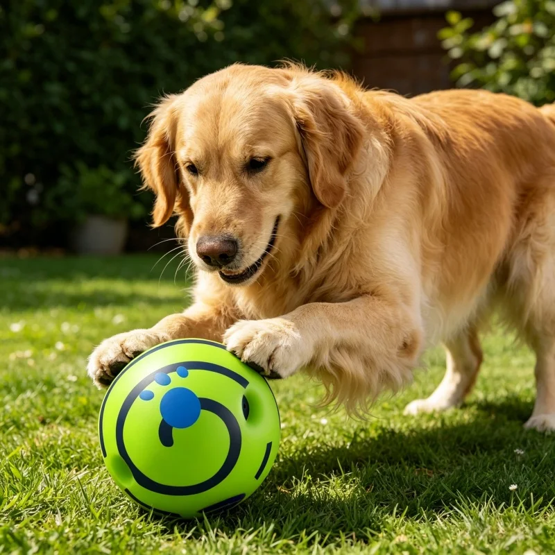 Dog Toy Ball Squeaky Interactive Durable Bite Resistant Molar Teeth Cleaning Chew Toy For Small Medium Large Dogs
