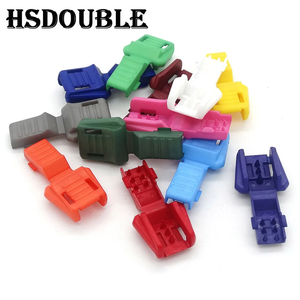 12 Pcs/Pack  Zipper Pull Cord Ends For Paracord & Cord Tether Tip Cord Lock Plastic 12 Colors