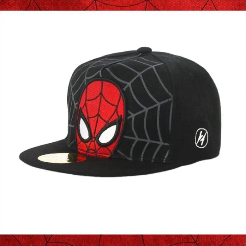 Summer New Spiderman Baseball Cap for Kids Boys Girls Cartoon Superhero Peripheral Prop Adjustable Snapback Hip Hop Sun Hat Gift
