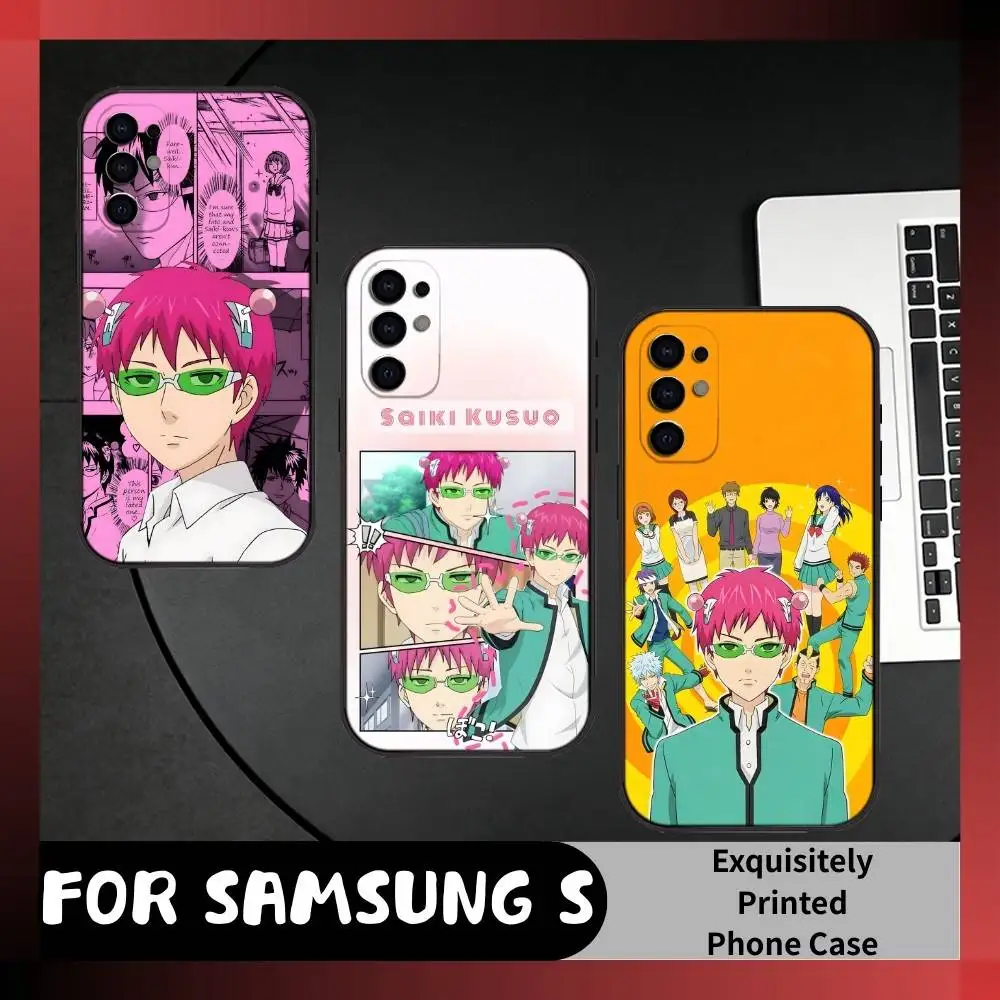 

K-Kusuo S-Saiki From Anime The Disastrous Phone Case For Samsung S25,S24,S21,S22,S23,S20,Ultra,S26,Plus,Fe,Note,5G Black Cover