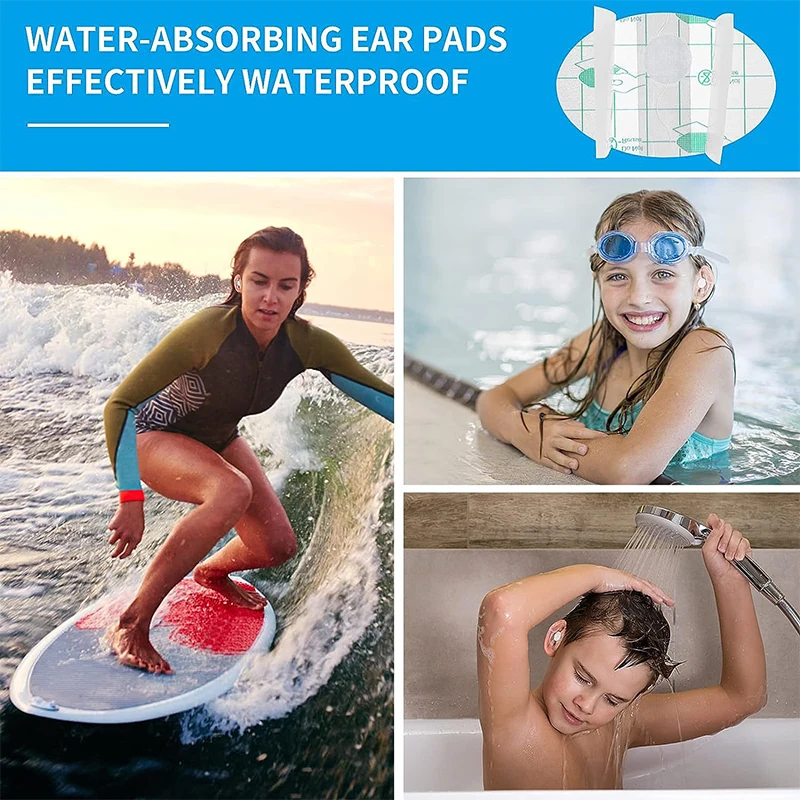 20pcs Shampoo Ear Protection Stickers Bathing Swimming Earmuffs Water Children Shampoo Ear Water Prevention Baby Care