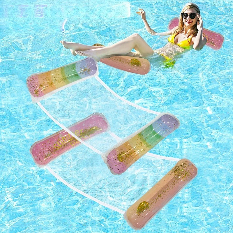 

Gradient Clip Water Hammock Environmentally Friendly Outdoor Swimming Pool Entertainment Adult Inflatable Floating Row