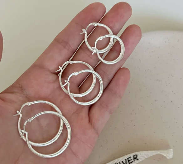 925 silver hook earrings for girls
