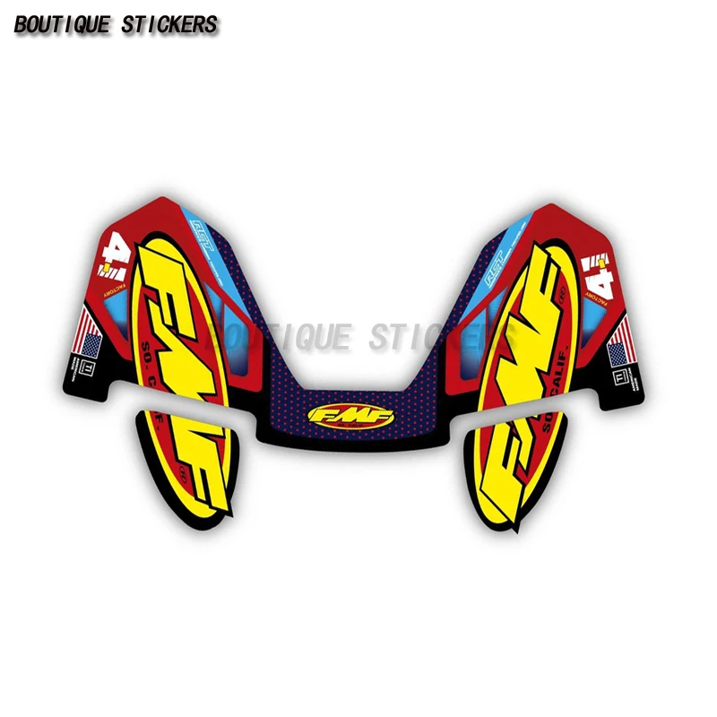 FMF Powerflow 4 Stoke MX Exhaust System Motocoss Pattern Decal Waterproof PVC Decal