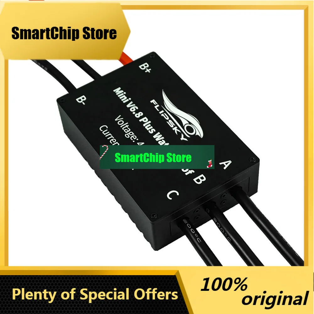 SmCpFlipsky Ip68 Waterproof Esc Electronic Speed Controller Mini Fsesc6.8 Plus Based On Vesc6 150a For Efoil Ejet / Boat Esurf