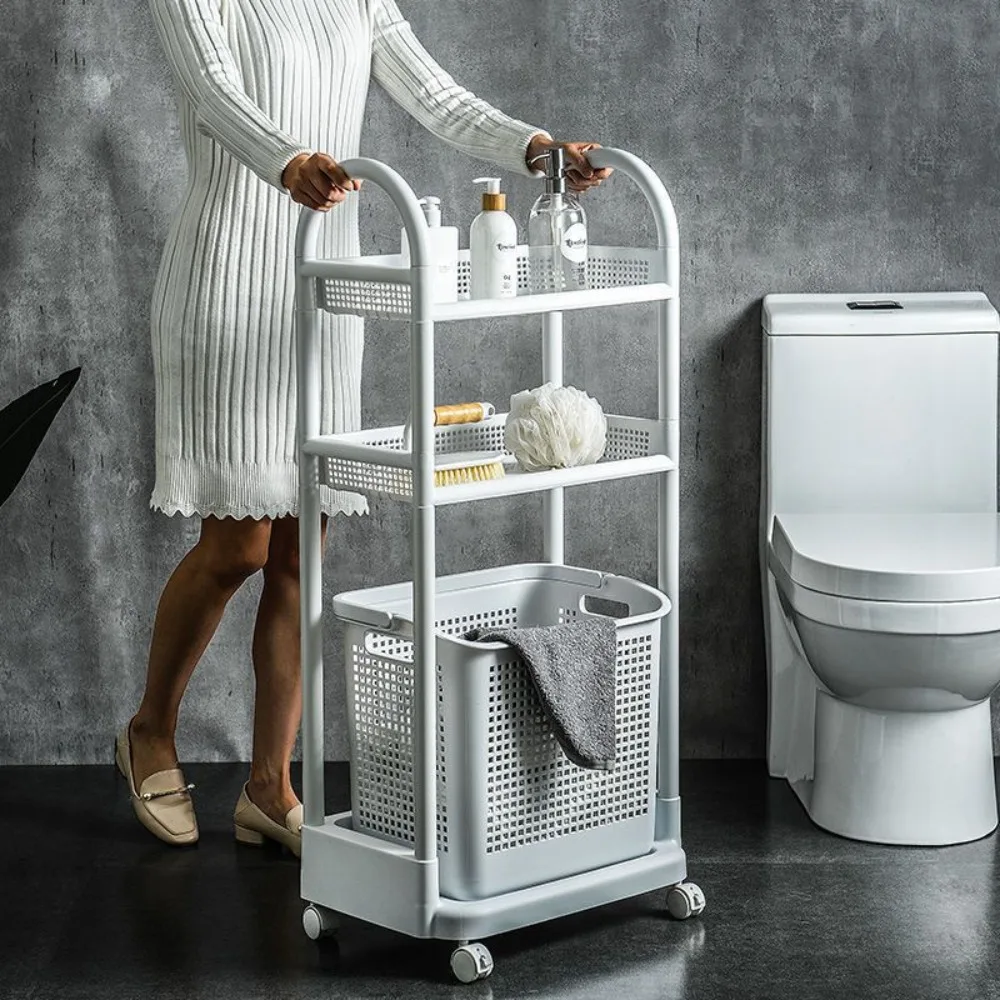 

Convenient Practical Bathroom Plastic Dirty Laundry Basket Household Storage