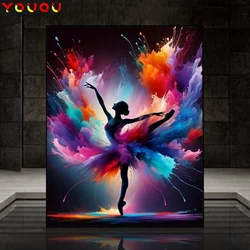 YOUQU Character Diamond Painting DIY Diamond Embroidery Cross Stitch “Ballerina” Art Mosaic Picture 5d Home Decoration Gift