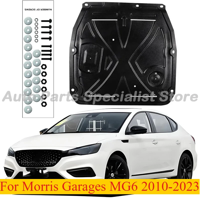 

High Quality Engine Guard Board Splash Shield For Morris Garages MG6 2010-2023 Black Mud Fender Plate Cover