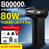 Powerful 800000 RPM Turbo Fan Air Blower Portable Wireless Dust Cleaner TypeC Charging Brushless Jet Blower Outdoor Home Clean