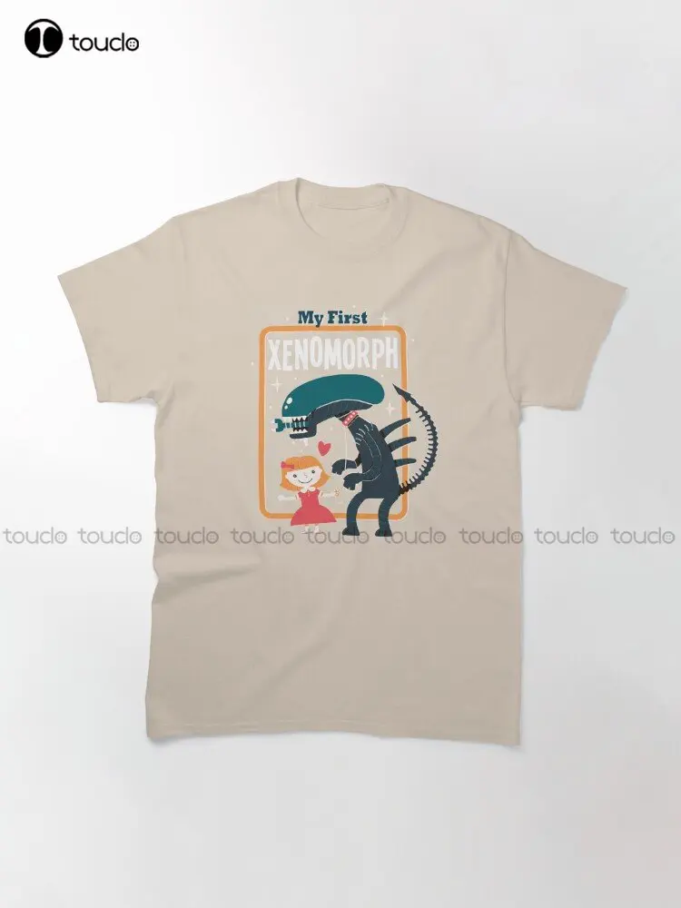 My First Xenomorph Classic T-Shirt Custom Aldult Teen Unisex Digital Printing Tee Shirts Funny Art Streetwear Cartoon Tee Xs-5Xl