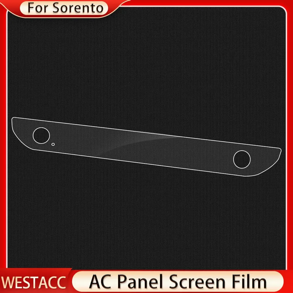 Car AC Panel Screen Film for Kia Sorento X-Pro SX 2024 Radio Panel Screen Film Protector Anti-Scratch Membrane Accessories