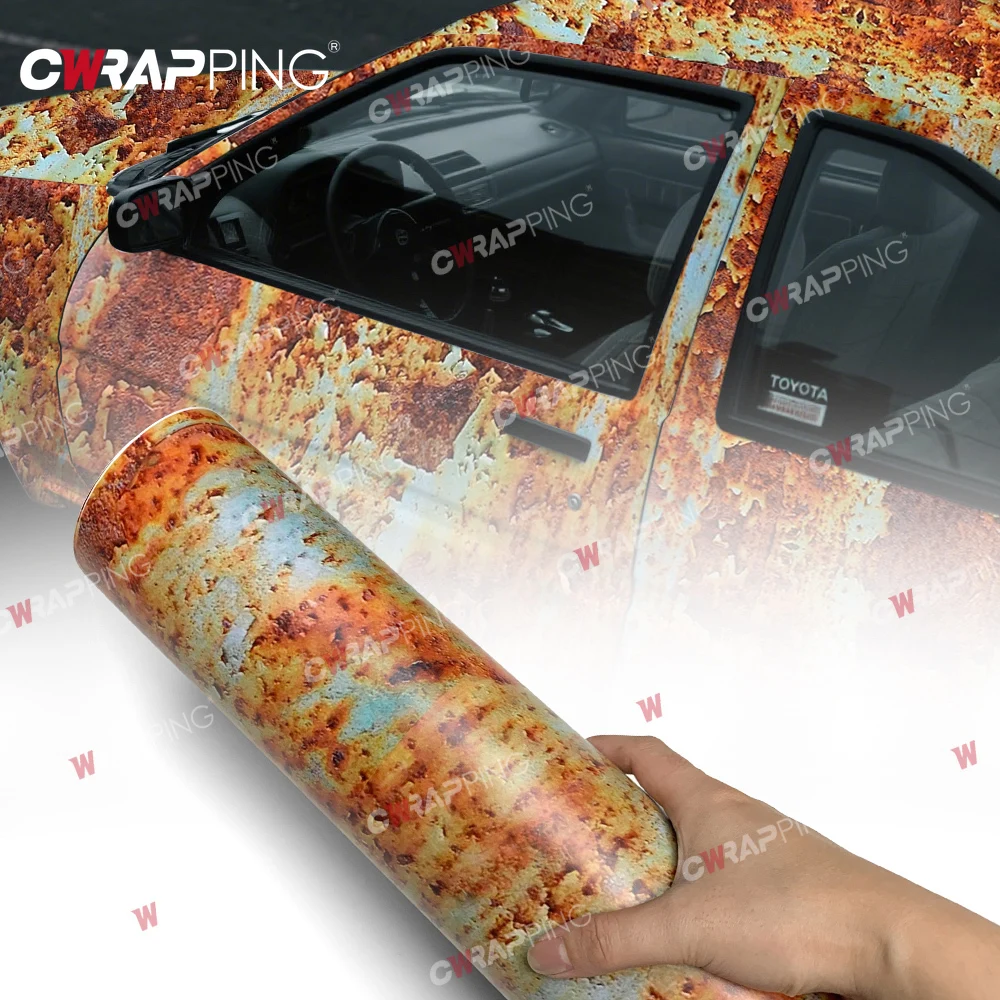 Automotive Vinyl Wrap Car Wraps Camouflage Bubble-free Motorcycle Adhesive Vinyl Paper for Car Waterproof Rusting Rust Camo Film