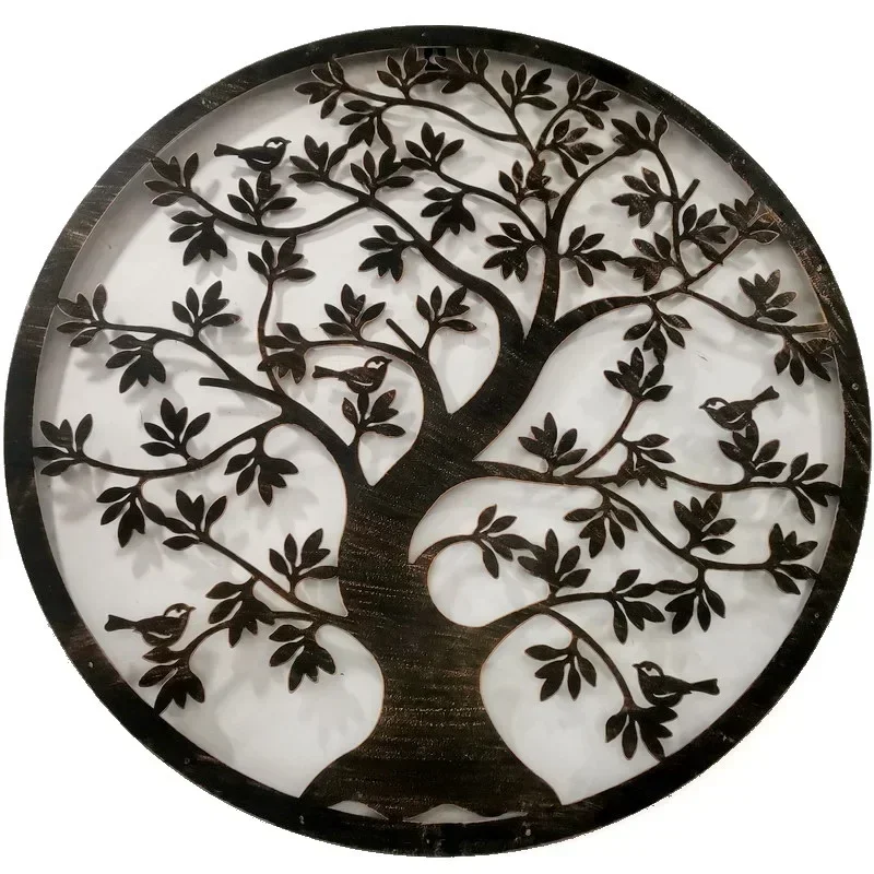 

Multi-size classical tree of life laser handicraft pendant decoration wrought iron metal wall hanging decoration