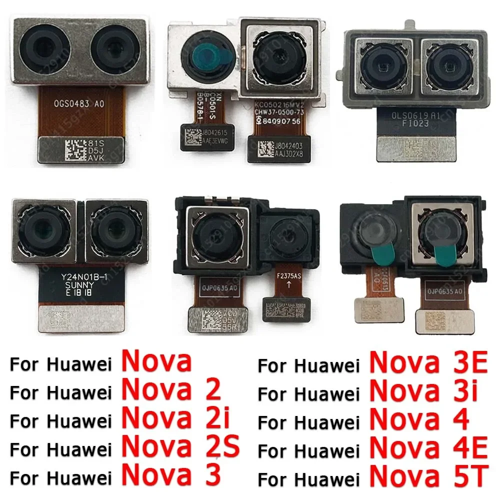 Rear Camera For Huawei Nova 2 2i 2S 3 3i 3E 4 4E 5T Back Camera Module Backside View Flex Replacement Spare Parts