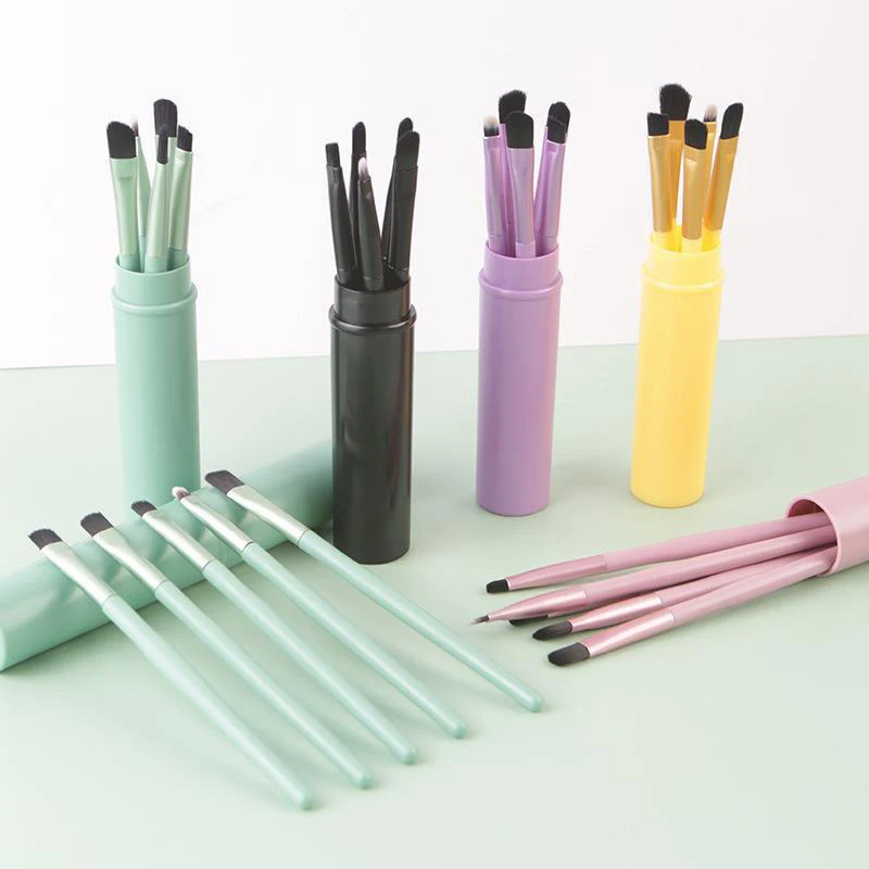 Professional Travel Portable Mini Eye Makeup Brush Set Apply Eyeshadow Eyeliner Eyebrow Brush Lip Makeup Brush Set