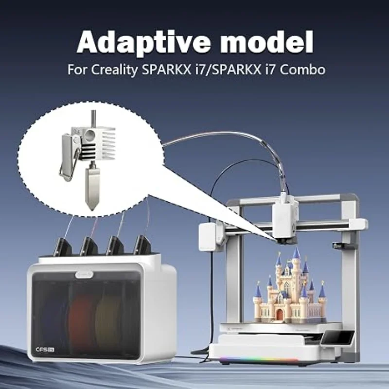 Creality SPARKX I7 Heizblock Hotend-Kit 300 ℃ Hochtemperatur 0,2/0,4/0,6/0,8mm Gehärtete Stahldüsen 3D-Drucker Zubehör – Detail 7