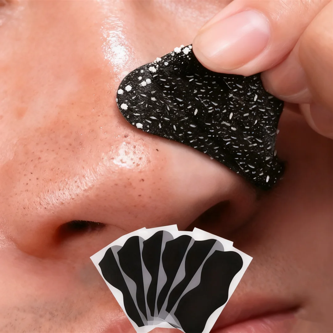 Bamboe Houtskool Mee-eter Remover Neusstrips, Porie Minimaliseren, Acne & Whitehead Remover voor T-Zone