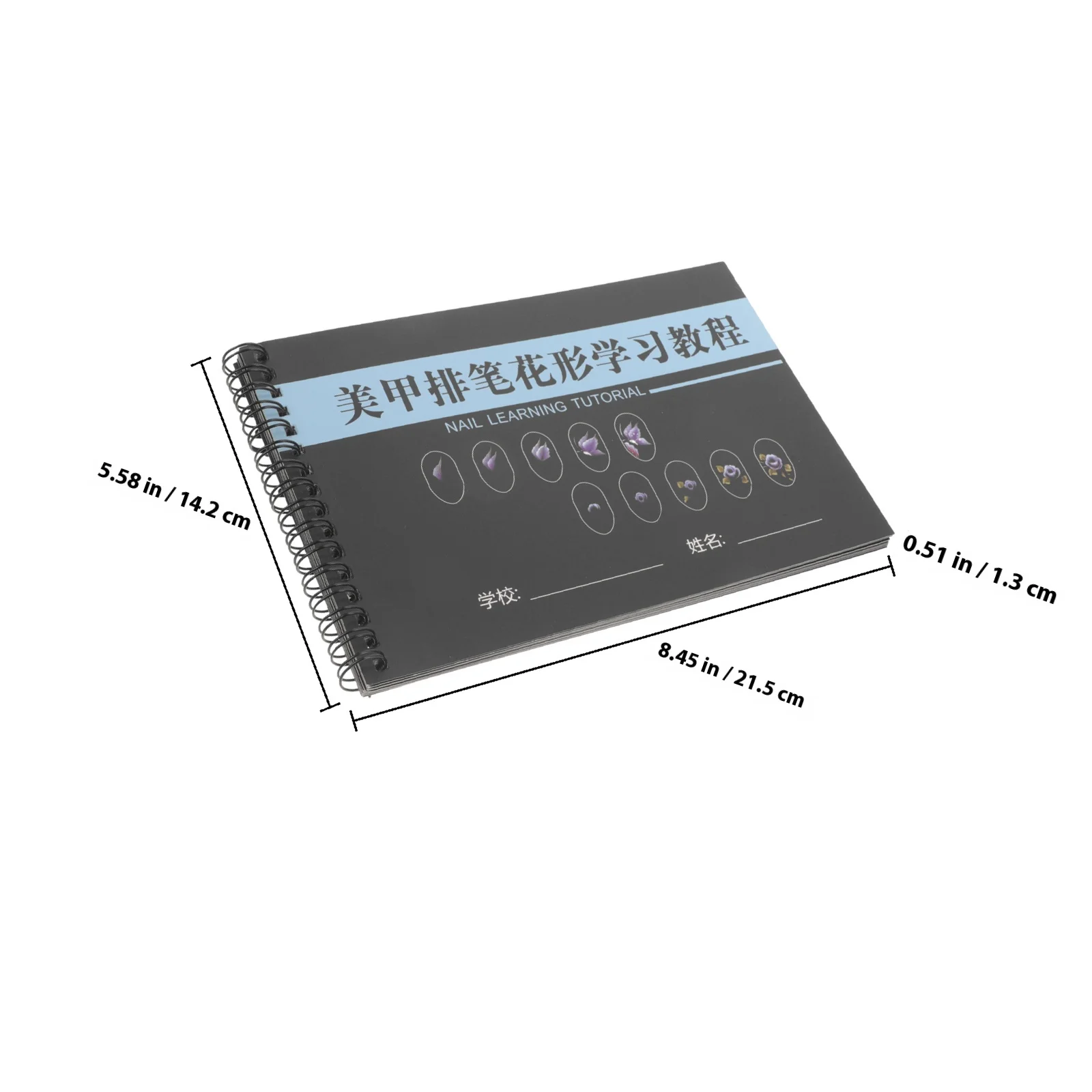 初心者向け練習帳 空白のネイルアートペイントシート さまざまなモデル マニキュアトレーニングキット ネイル用品 テクニシャン