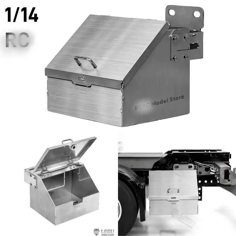 

1/14 RC игрушечный грузовик, металлический ящик для инструментов, накладка на раму контейнера LESU G-6184-B для Tamiya Rc 1/14, серии тяговых грузовиков, запчасти, аксессуары