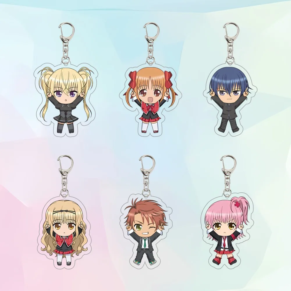 Anime Shugo Chara Q version 6cmAcrylic Keychain Cartoon Product Hinamori Amu Cute Decor Ornament Friend Gift