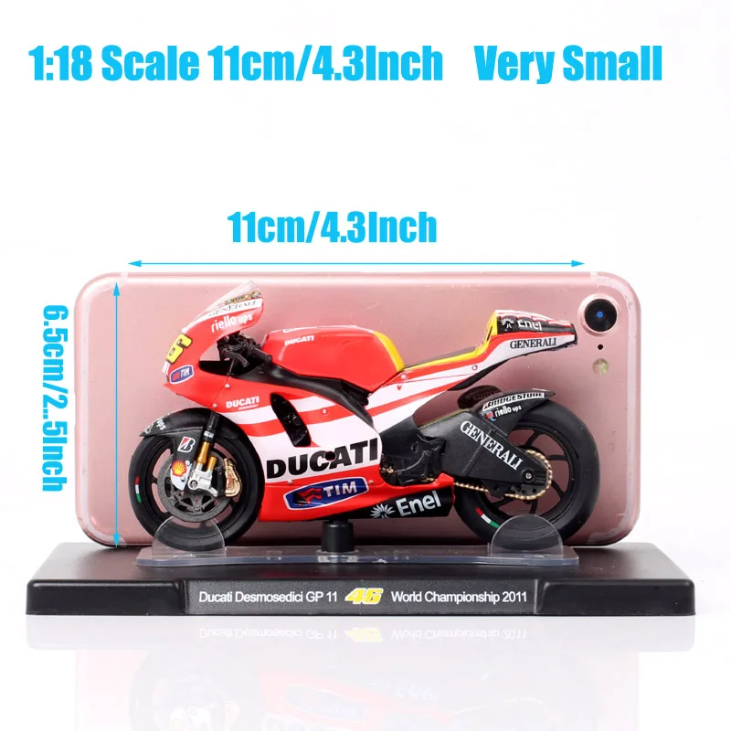 1/18 Scale Ducati Desmosedici GP11 World Championship 2011 GP Racing Motorcycle Moto Diecasts & Toy Vehicles Model Bike Replica