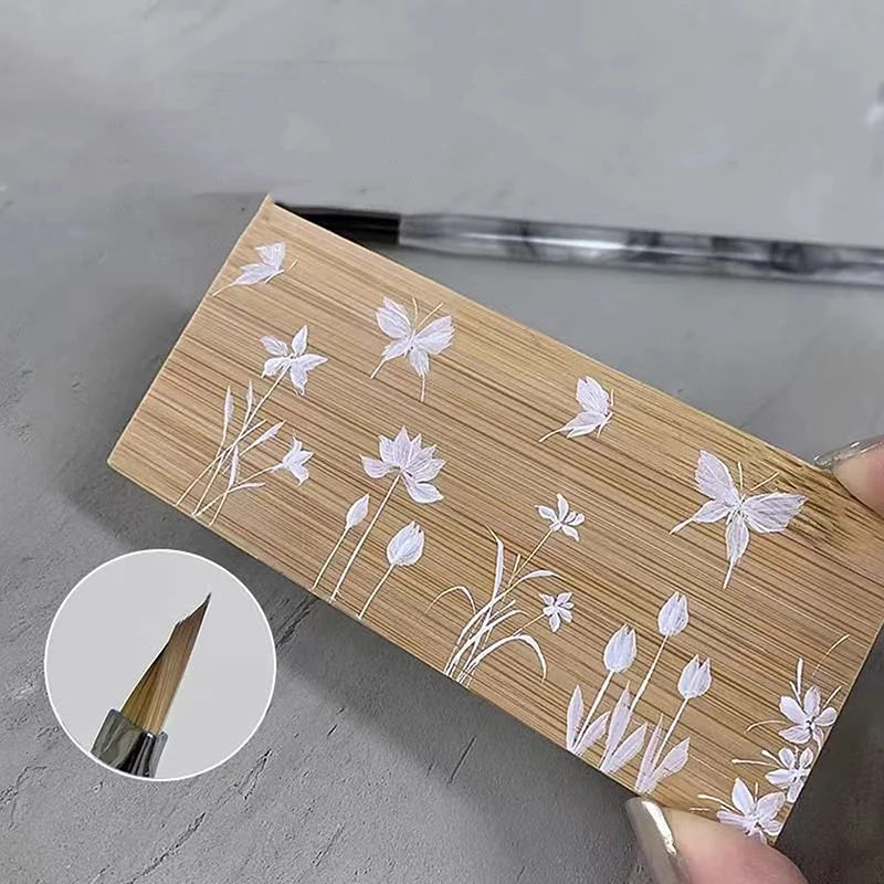 Pittura per unghie Gel UV Disegno Pennello per goffratura Penna triangolare Pittura a inchiostro Maniglia Manicure Punteggiatura Strumento per il salone di bellezza