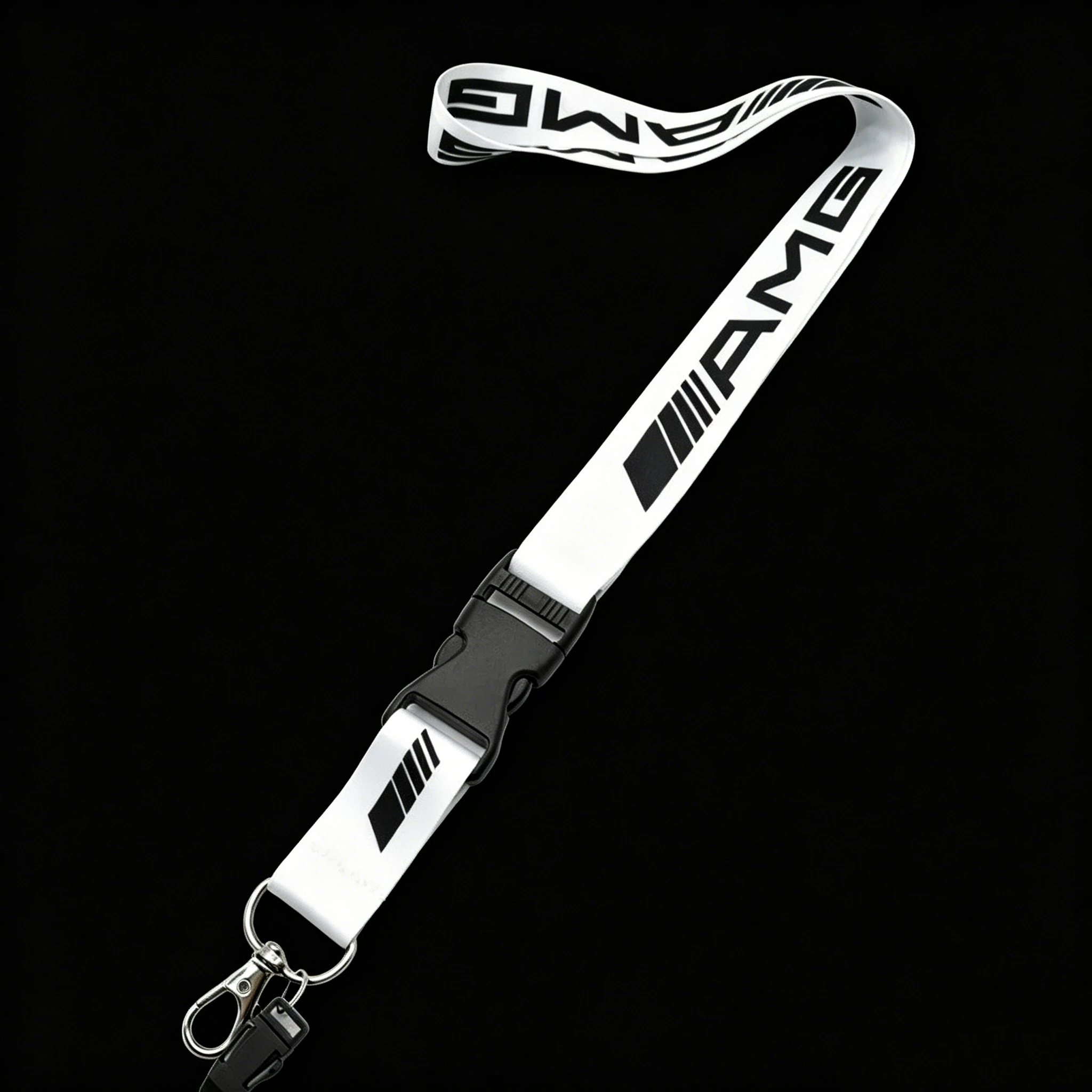 Lanyard Nylon Printing Emblem Style Keychain For Mercedes Benz AMG CLA CLS GLK GLE GLC W211 W203 W204 W210 W124 W202 W212 W222  view 2