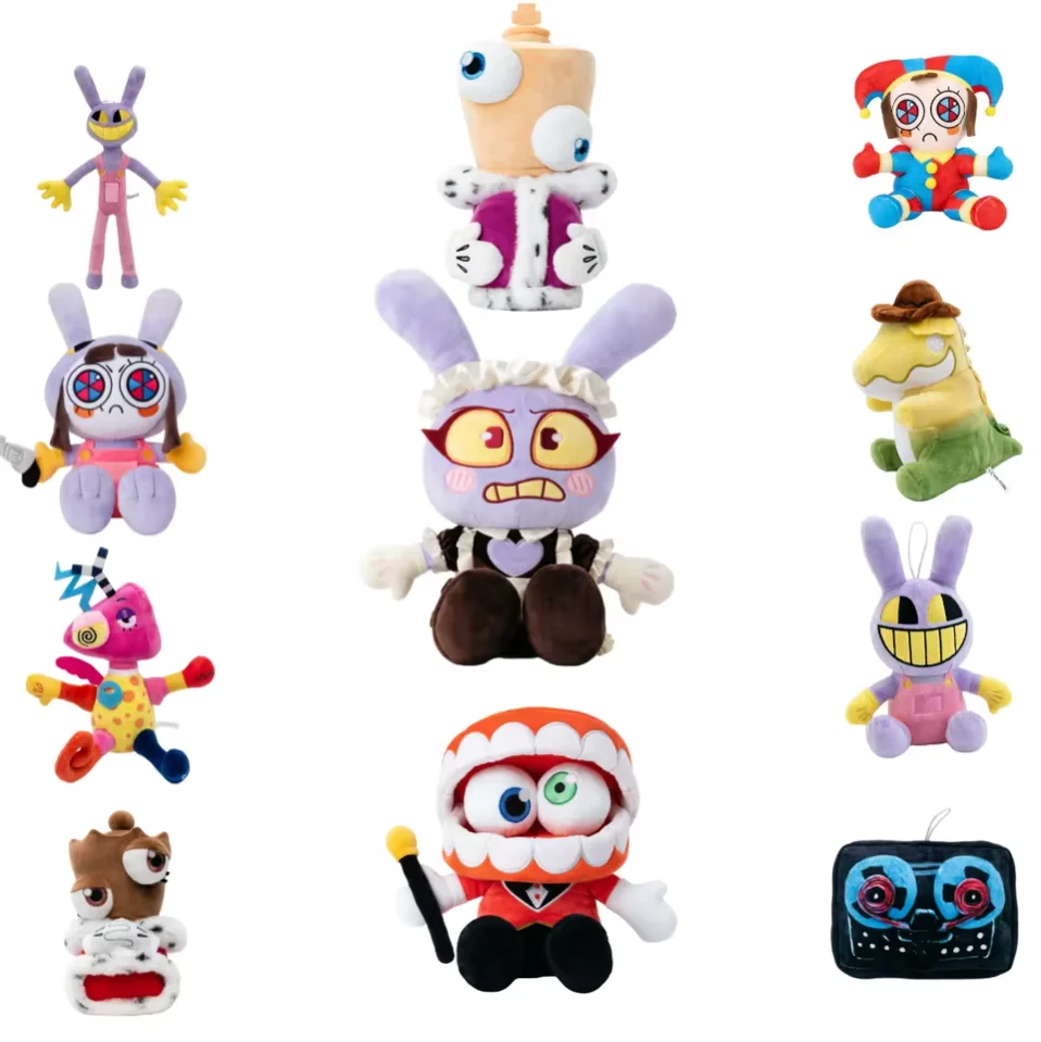 **New The Amazing Digital Plush Toys Amazing Circus Clown Rabbit Plush Dolls Periphery Stuffed Toys Kids Adults Gift 2026