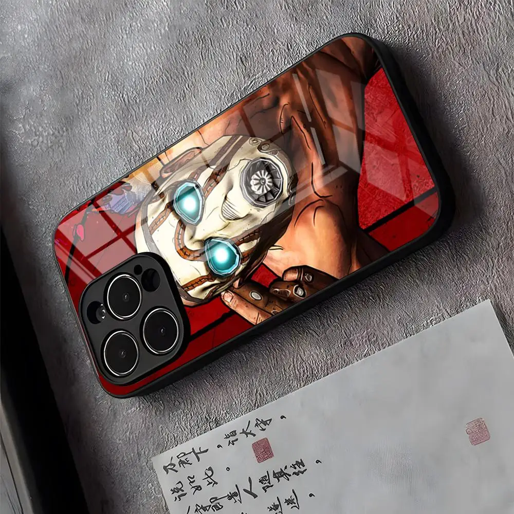 Capa de Vidro COOL Borderlands C-Claptrap para iPhone 17 Pro Max 16 15 14 Pro Max 13 11 X Xs Xr 8 7Plus