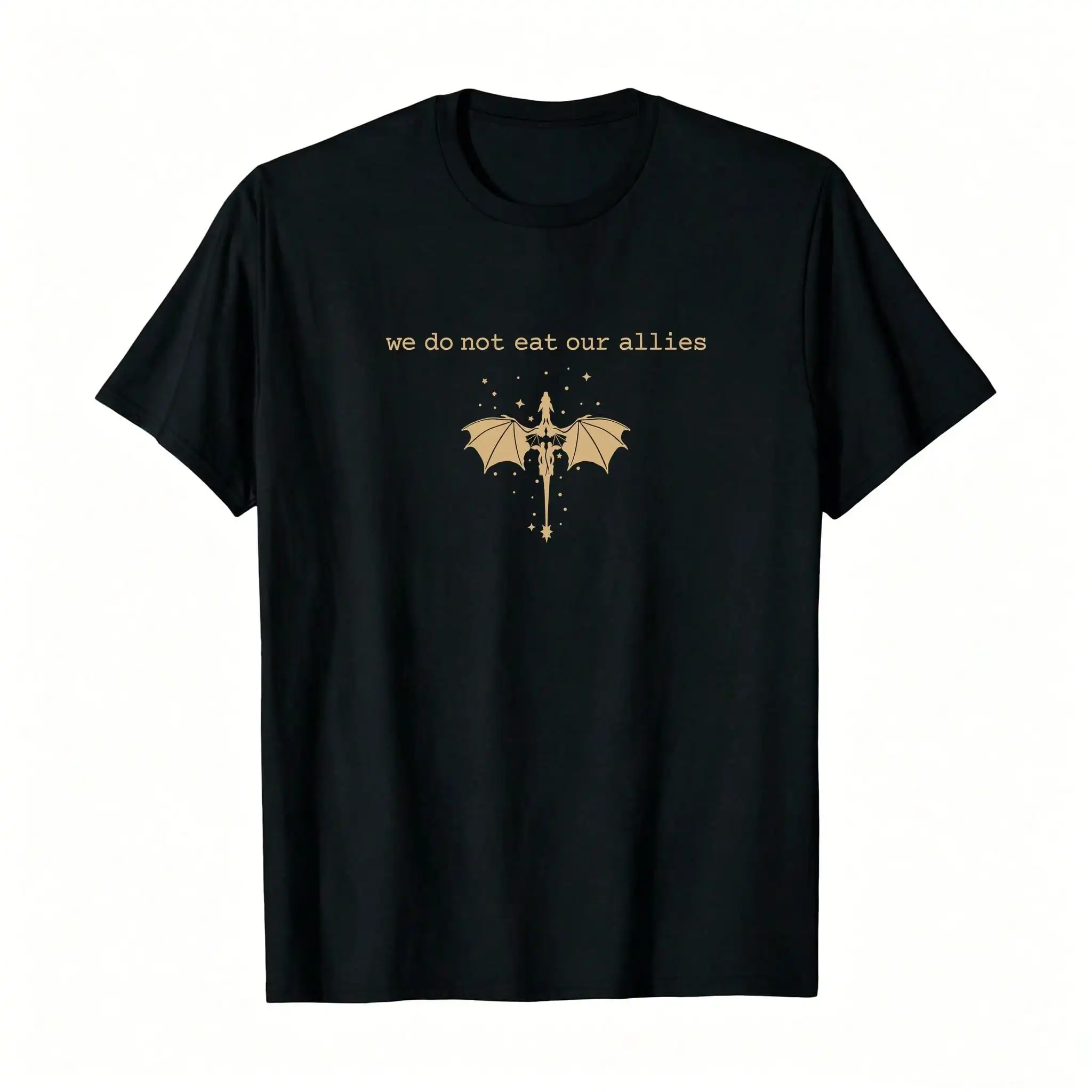 We Do Not Eat Our Allies Dragon Rider 4th Wing Book Bookish TShirt_,Breathable And Comfortable Short-Sleeved Round-Neck Top, Suitable For All Seasons, Everyday Wear For Women