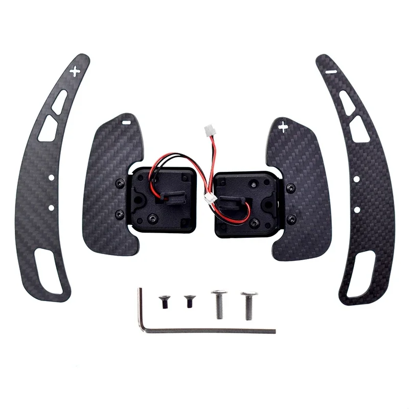 New Magnetic Carbon Fiber Paddle Shifter Podium Advanced Paddle Module For Audi A3 A4L A5 A7 Q5L Steering Wheel Paddles