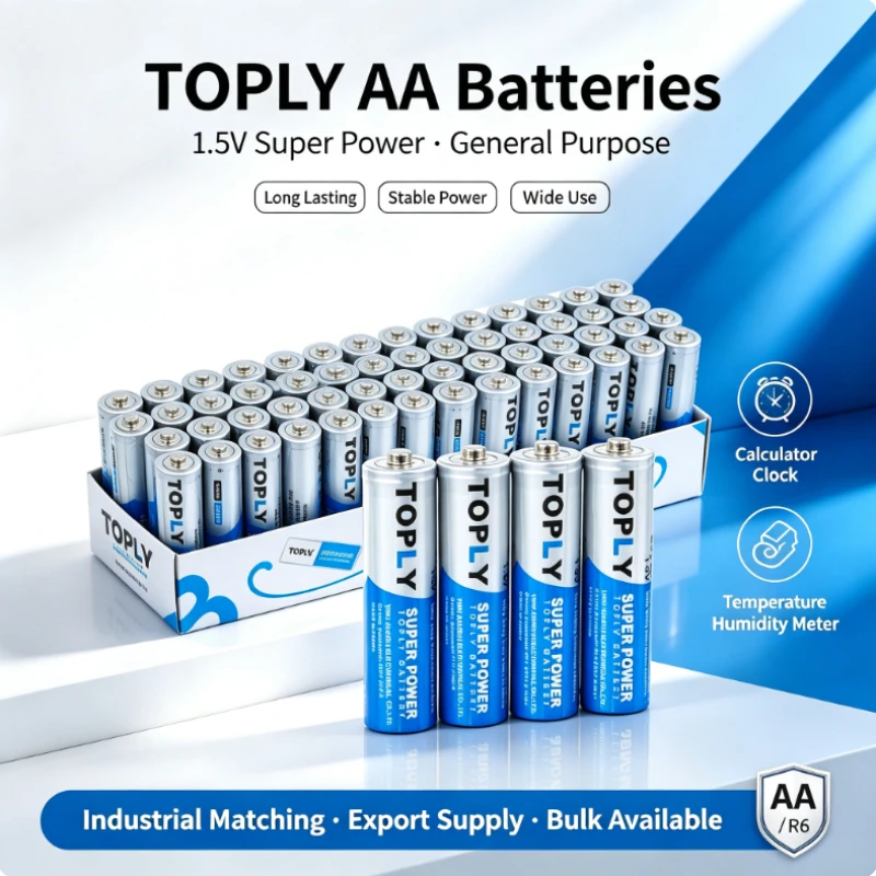 AA Battery 1.5V Carbon Zinc Dry Cell Disposable Heavy Duty Long Lasting for Wireless Mouse Keyboard Remote Control Toys Flashlig