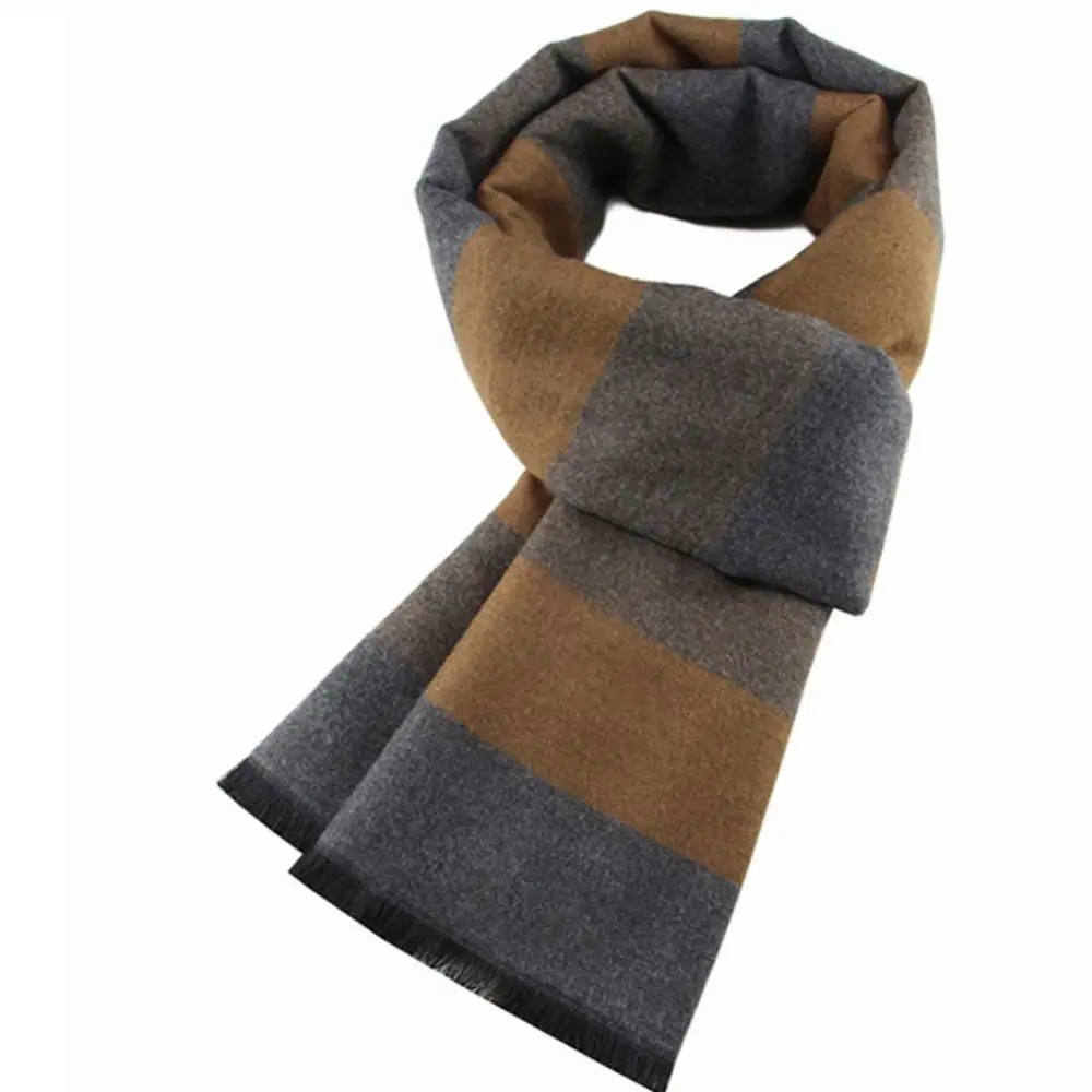 

Warm Soft Men Cashmere Scarf Lattice Wraps Warm Plaid Scarf Keep Warm Windproof Pashmina Shawl Man