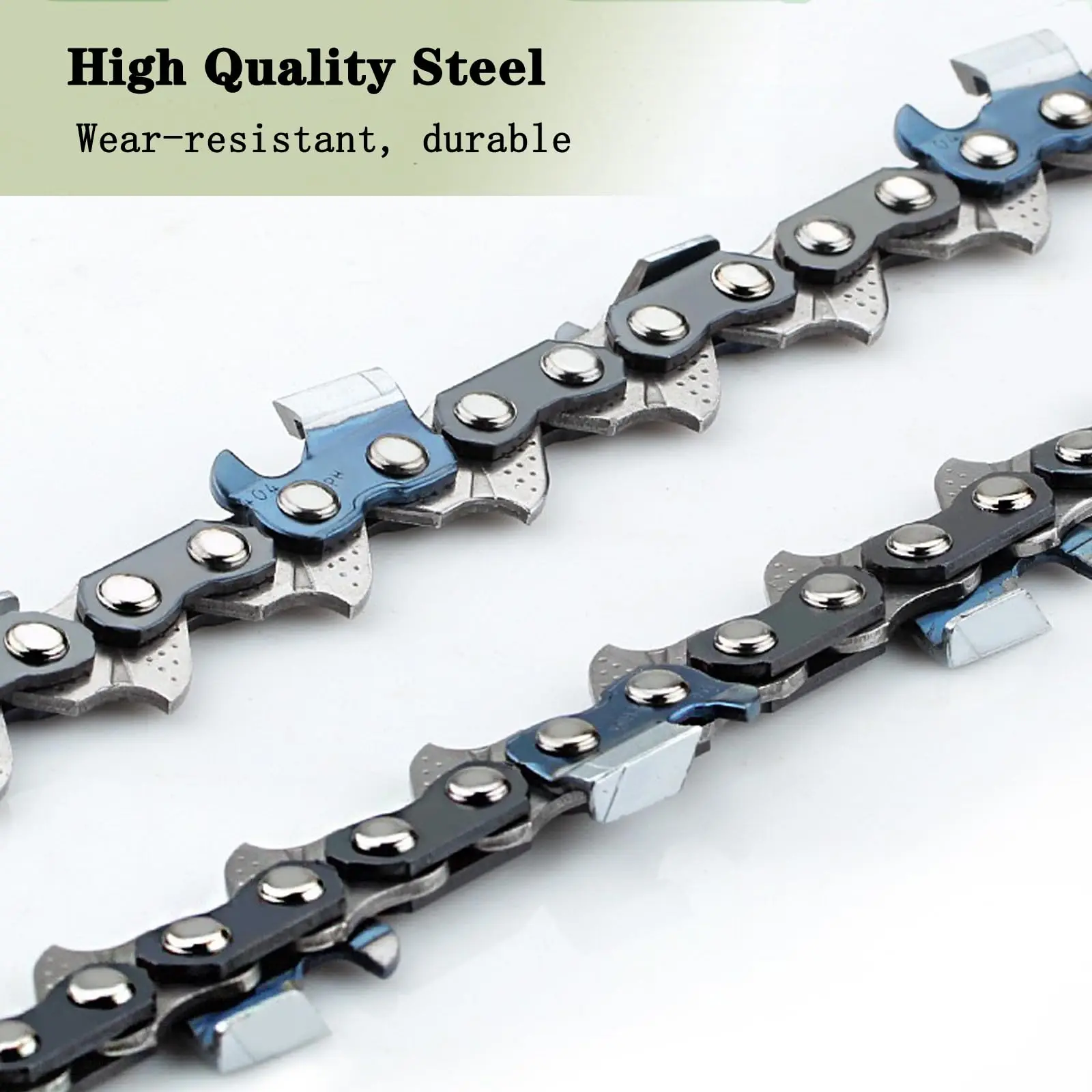 16 Zoll Sägekette 3/8' LP Teilung 043' (1,1 mm) Stärke für 16' (40cm) Schwert 55 Antriebsglieder Ersatz-Sägekette – Detail 3