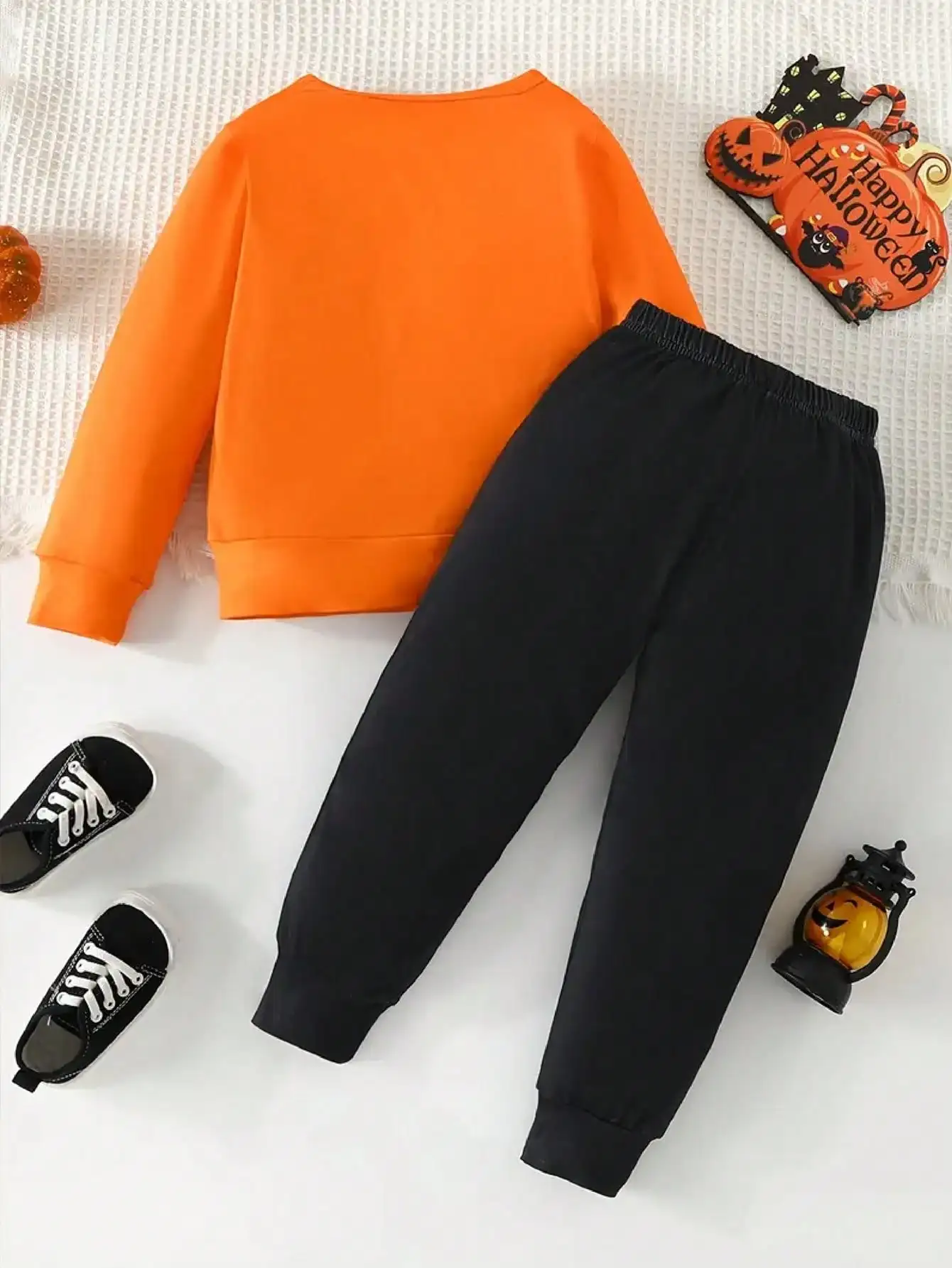 Two piece skeleton set for little boys, Halloween casual outfit, popular style, suitable for daily travel