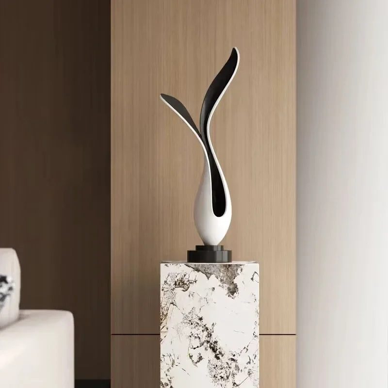 Creative Dolphin Tail Sculpture Ornament Abstract Art Sculpture Home Decor Modern Art Piece Foyer Corridor Decoration Accessorie
