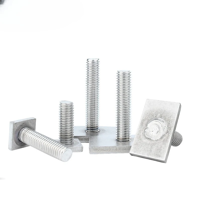 5Pcs Stainless Steel T-Slot Chute Rail Track T Shape Type Rectangle Hammer Head Bolt Screw M6 M8 Hardware Tools Supplies