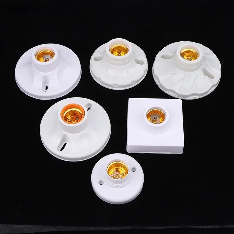 Innovative And Practical E27 Lamp Holder High-temperature Resistant Bulb Holder Ceramic Lamp Bulb Socket Lamp Base〔YY32〕