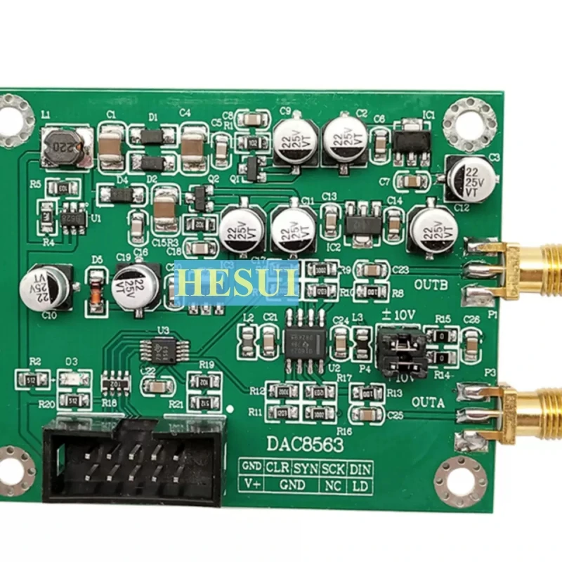 

DAC8563 digital to analog converter data acquisition module dual 16-bit DAC can be adjusted plus or minus 10V voltage reference