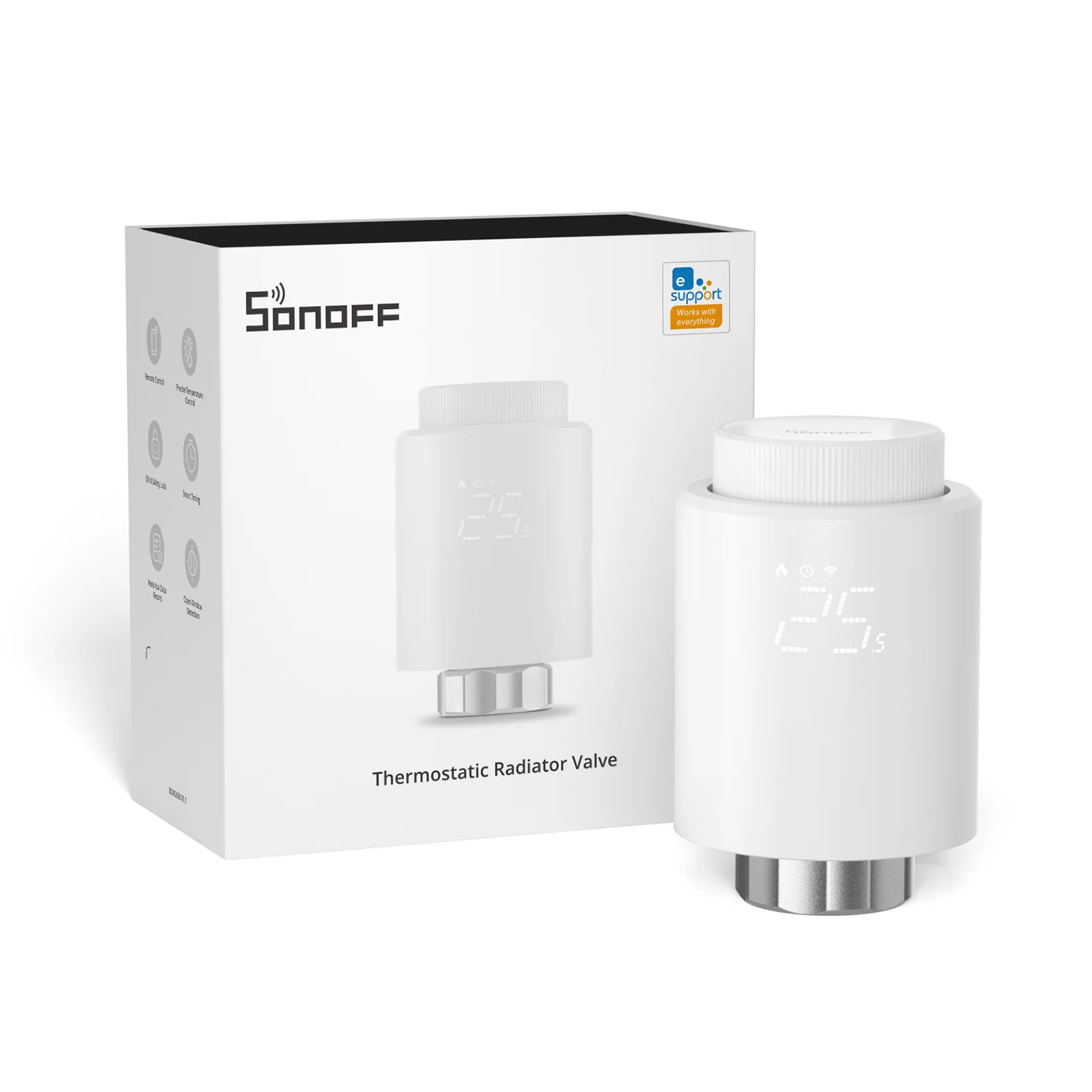 Zigbee TRVZB Smart Thermostatic Radiator Valve Wireless Home Heating Temperature Control Android Google Home Alexa Hotels