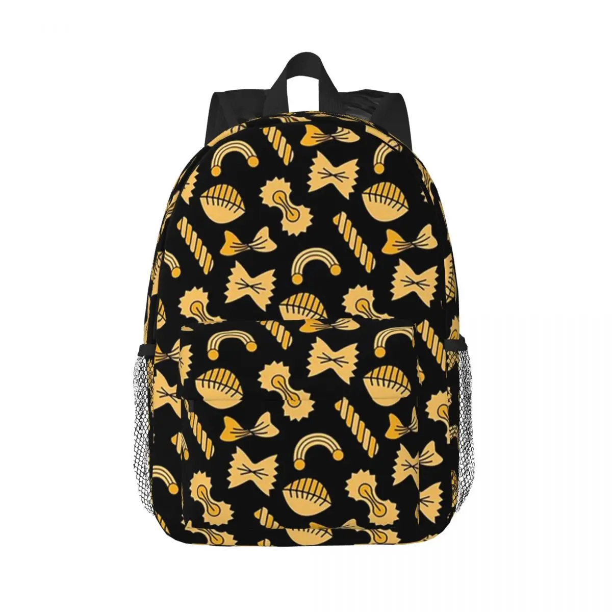 Pasta Pattern Backpacks Boys Girls Bookbag Cartoon Students School Bags Travel Rucksack Shoulder Bag Large Capacity