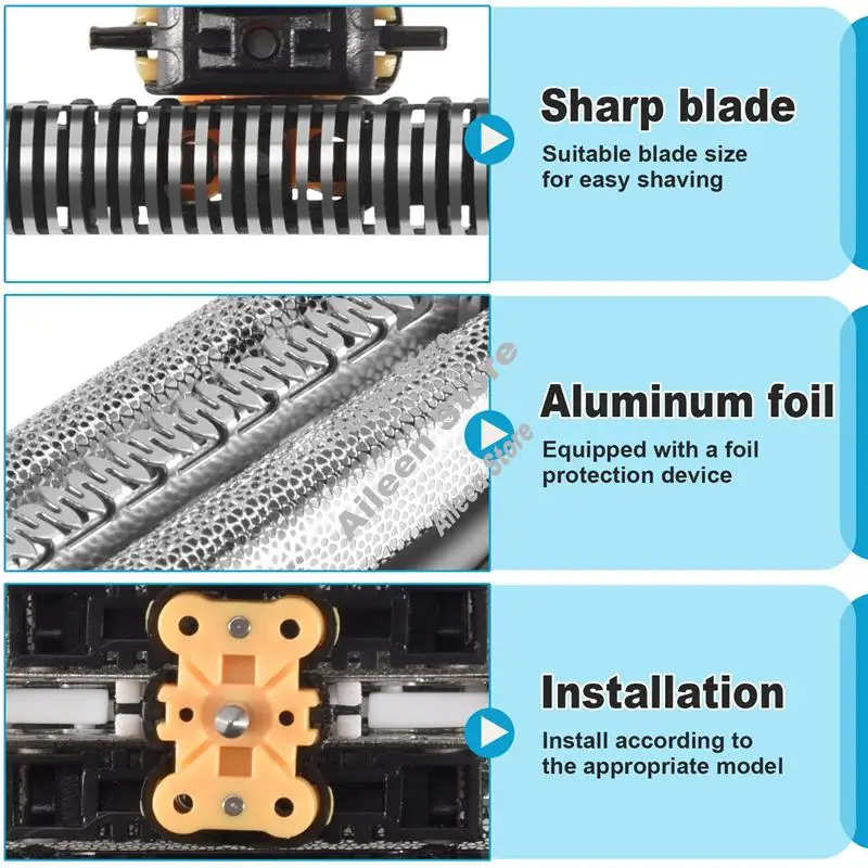 Homeparts 51B Shaver Foil &Cutter For Braun 8000 Series Wfs1 Wfs2 530 550 590 8985 8995 8975 5646 5751 5760 5758 5751 5647