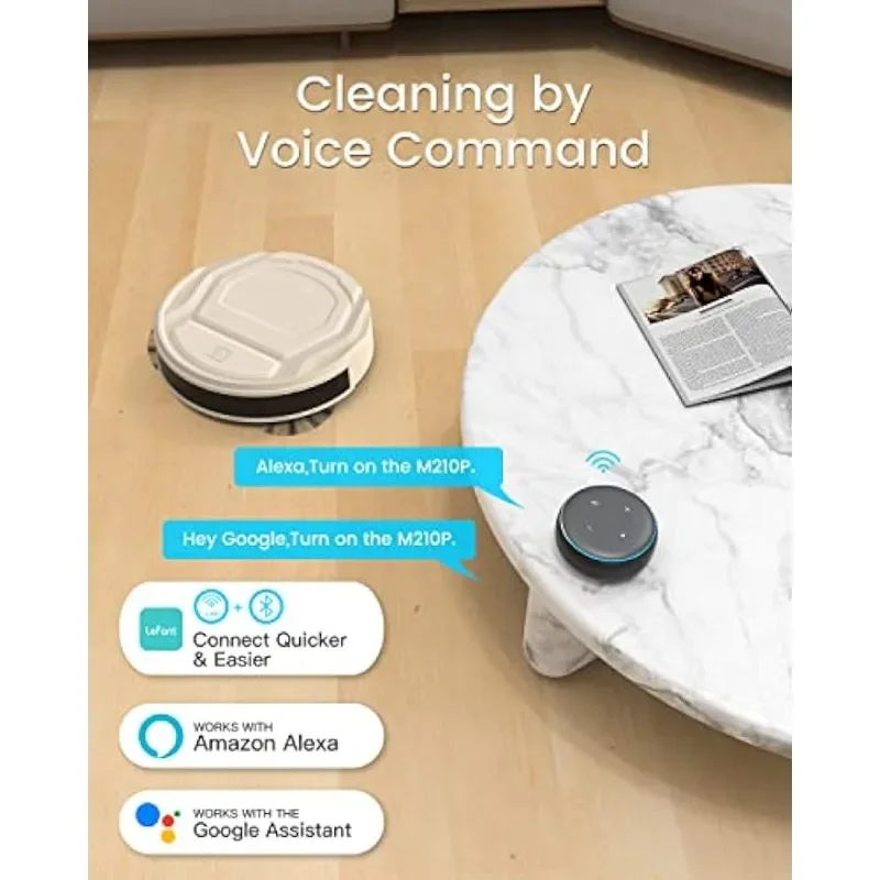 HAOYUNMA sweeper robot  Vacuum Cleaner,Slim,Quiet,Self-Charging Wi-Fi/APP Remote Connected Robotic Vacuum Cleaner