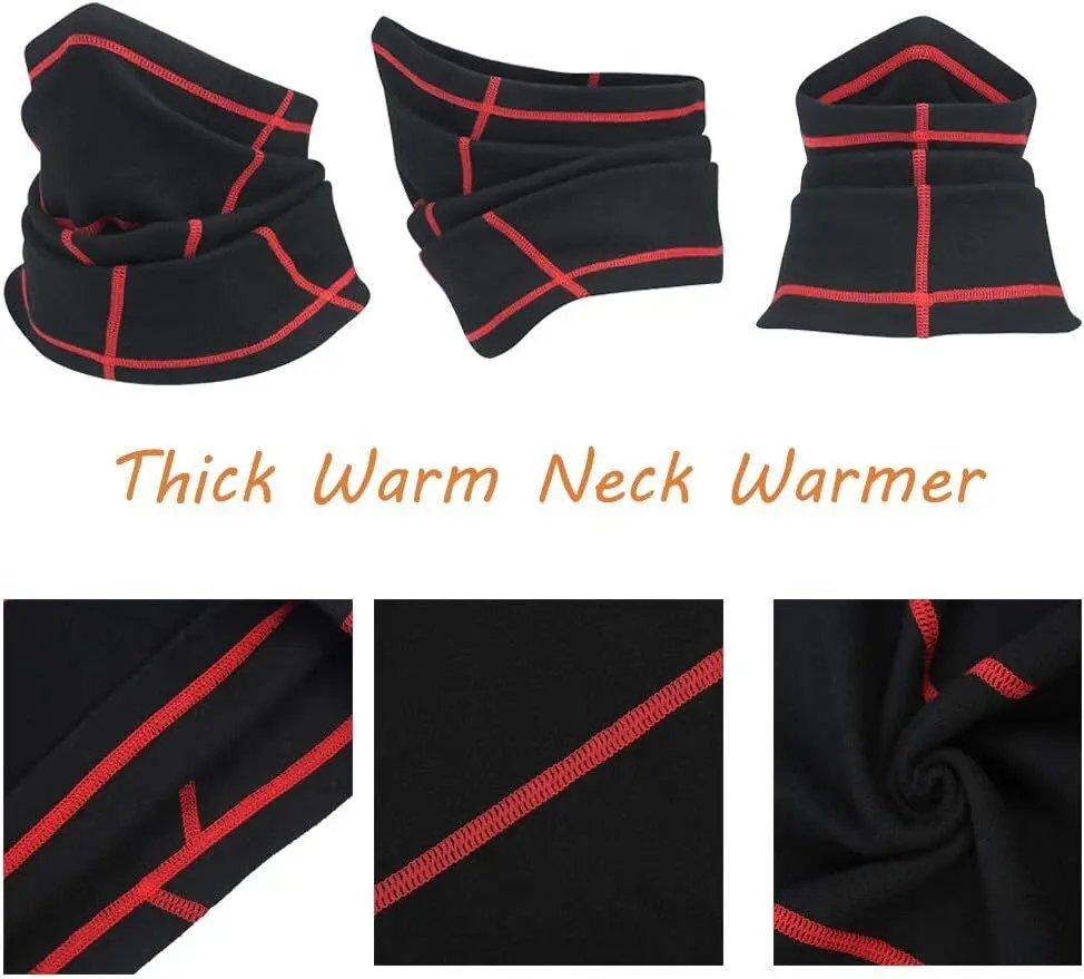 Inverno pescoço mais quente polar velo pescoço gaiter quente capa facial tempo frio máscara facial de esqui à prova de vento para homem e mulher