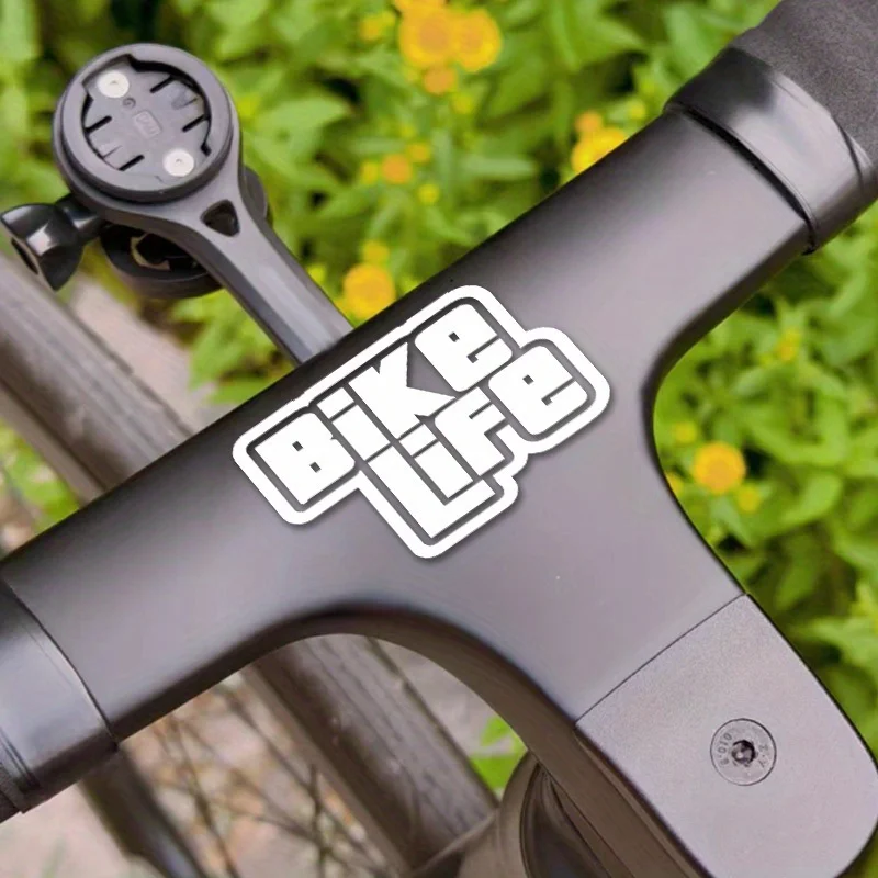 Bicycle Life Sticker Cycling Quote Vinyl Decal Waterproof Bike Frame Helmet Multi Color Decoration Accessory