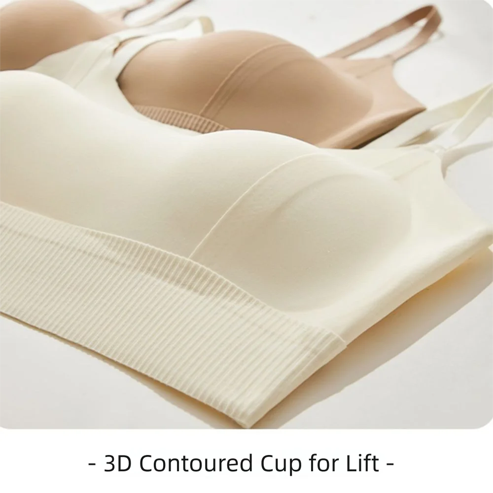 Yoga Bra Padded Support Women Wire Free Lingerie Thin U-shaped Back Seamless Bra Comfortable Breathable Crop Top Vest Fitness