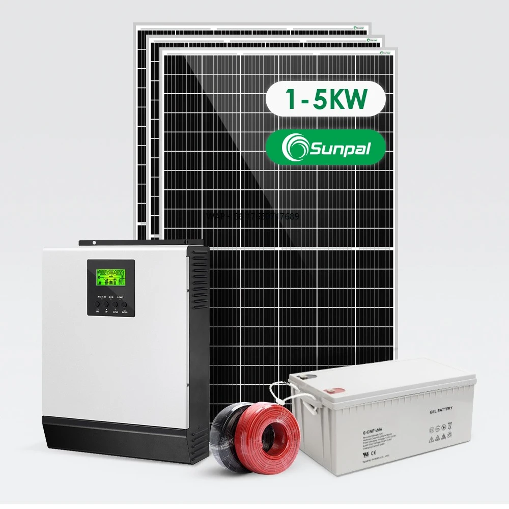 

Home System 3Kw 5Kw Off-Grid Solar Power Kit Photovoltaic Panel System